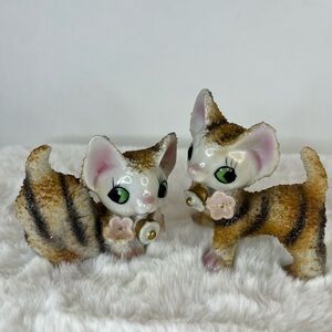 Vintage Anthropomorphic Kitsch Tabby Kittens Japan 1950’s